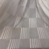 Бяло ленено перде с фини райета