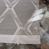 Бежово памучно килимче бохо 120x180 см