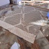 Бежово памучно килимче бохо 120x180 см