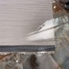 Бежово памучно килимче с бордюр 120x180 см